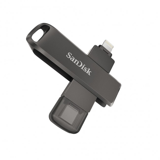 SanDisk iXpand USB flash drive 256 GB USB Type-C / Lightning 3.2 Gen 1 (3.1 Gen 1) Black