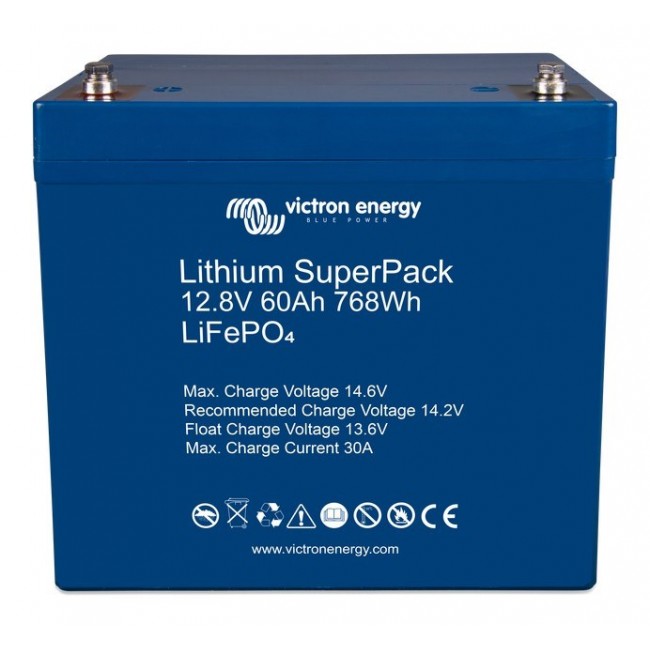 VICTRON ENERGY LIFEPO4 BATTERY SUPERPACK LIFEPO4 60AH 12V