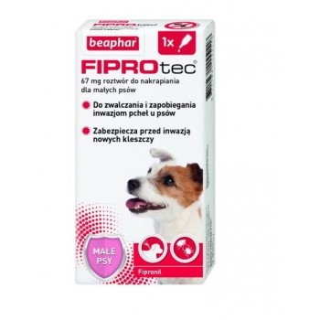 BEAPHAR Drops against fleas and ticks for dogs S - 1 x 67 mg