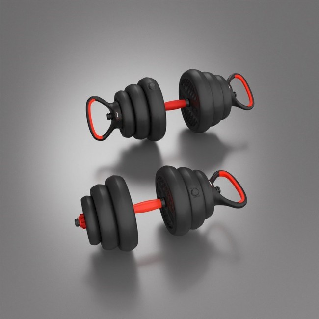 6IN1 HMS SGN120 WEIGHT SET (BARBELL, DUMBBELL AND KETTLEBELL) 20KG