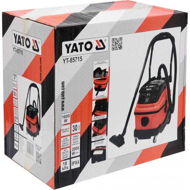 YATO WORKSHOP VACUUM CLEANER 1600W / 30L
