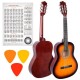 NN BD 36 - Classical 3/4 learning guitar for children SUNBURST