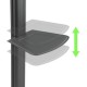 Techly Trolley Floor Support with Shelf LCD TV/LED 32-65