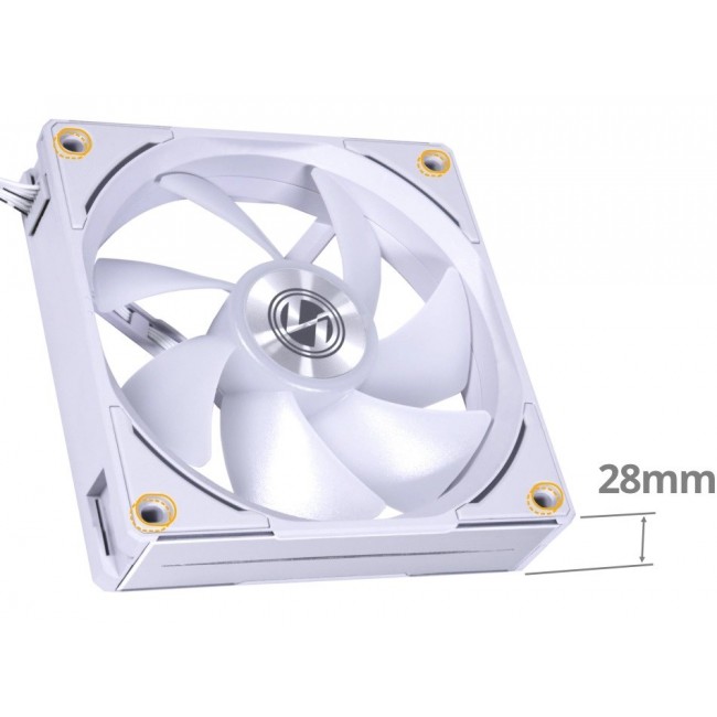 Lian Li UNI FAN AL120 V2 ARGB PWM Fan, Triple Pack with Controller - 120mm, white