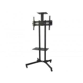 Maclean MC-661 Trolley TV Stand with Mounting Bracket and 2 Shelfs