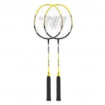 Fusiontec 777K badminton racket set + 3 shuttlecocks
