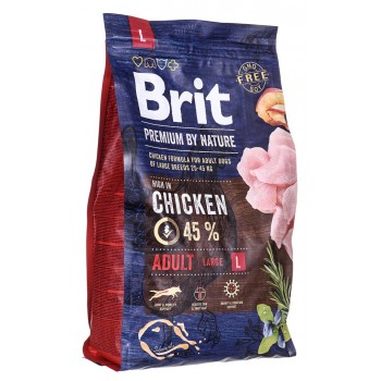 BRIT Premium by Nature Adult L - dry dog food - 3kg
