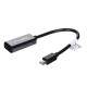 Lanberg AD-0005-BK video cable adapter 0.2 m Mini DisplayPort HDMI Type A (Standard) Black