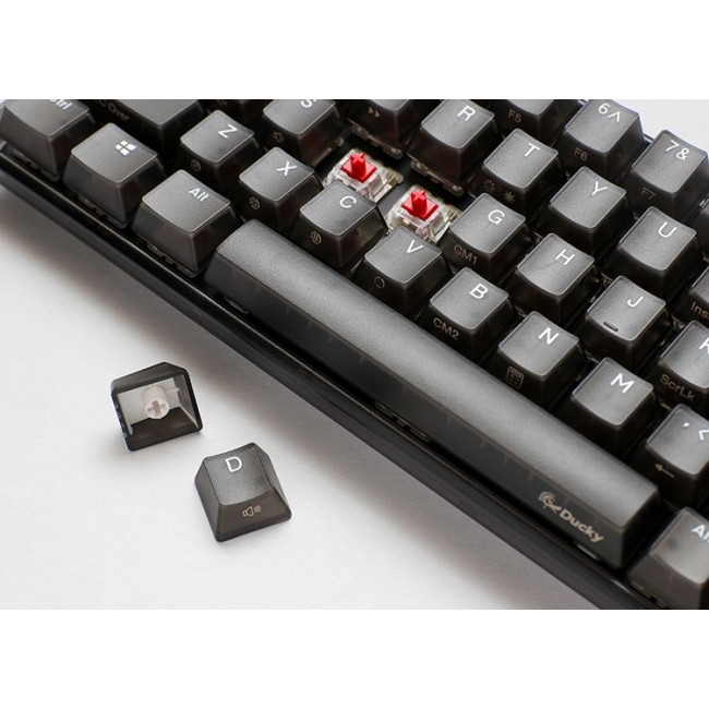 Ducky One 3 Aura Black Mini Gaming Keyboard, RGB LED - MX-Silent-Red