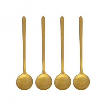 Set of 4 spoons BIALETTI DECO GLAMOUR 4 pc(s) Gold