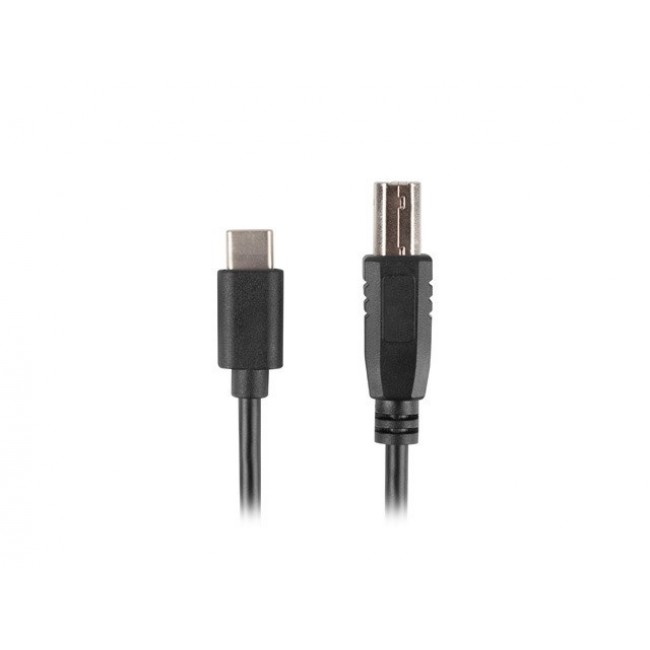 Lanberg CA-USBA-13CC-0018-BK cable 1.8 m USB 2.0 USB C USB B Black