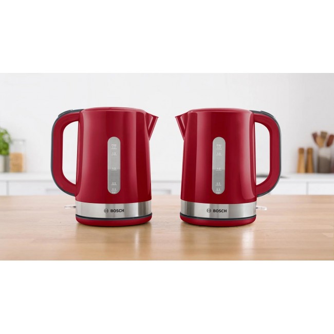 Bosch TWK6A514 electric kettle 1.7 L 2200 W Grey, Red