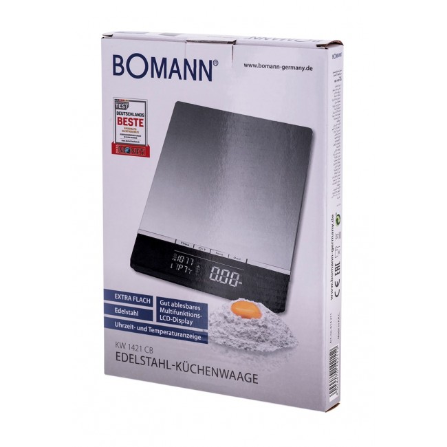 Bomann KW 1421 CB Black, Stainless steel Electronic kitchen scale