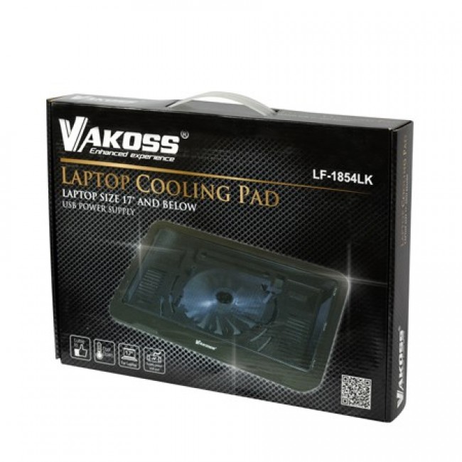 Vakoss LF-1854LK notebook cooling pad 43.2 cm (17
