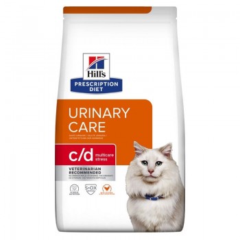HILL'S PRESCRIPTION DIET Feline c/d Multicare Stress Dry cat food Chicken 8 kg