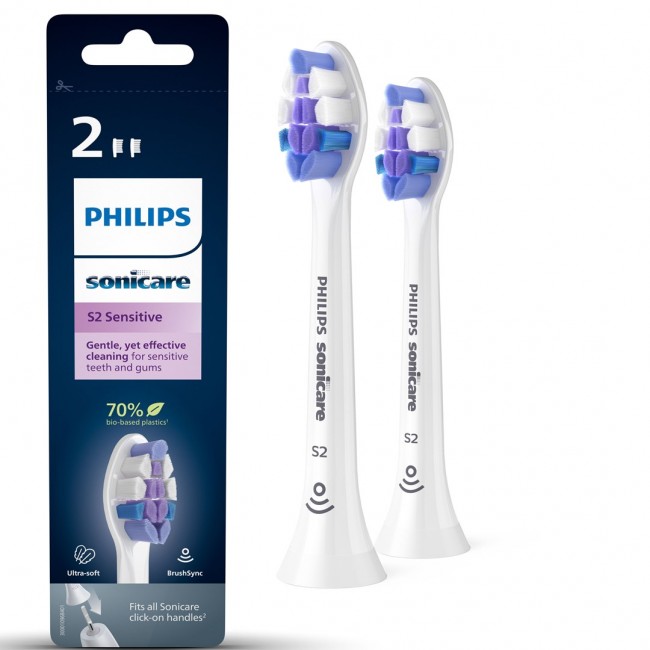 Philips S2 Sensitive HX6052/10 Ultra soft interchangeable sonic brush heads