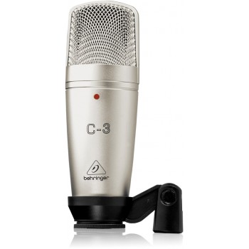 Behringer C-3 microphone Silver Studio microphone