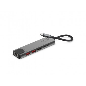 LINQ byELEMENTS LQ48015 - 6in1 Pro USB-C 10Gbps Multiport Hub with 4K HDMI and Ethernet