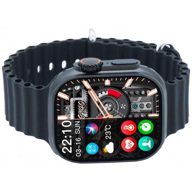 Smartwatch Kiano Watch Solid (black and blue stripe)