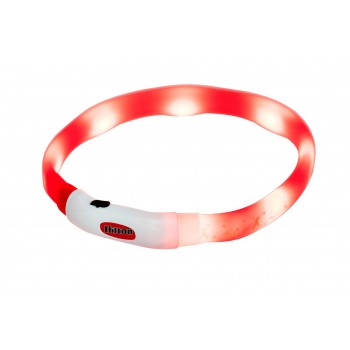 HILTON LED silicone 1.4x0.8x40 cm with USB - dog collar
