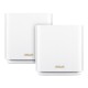 ASUS ZenWiFi AX XT8 (W-2-PK) wireless router Gigabit Ethernet Tri-band (2.4 GHz / 5 GHz / 5 GHz) White