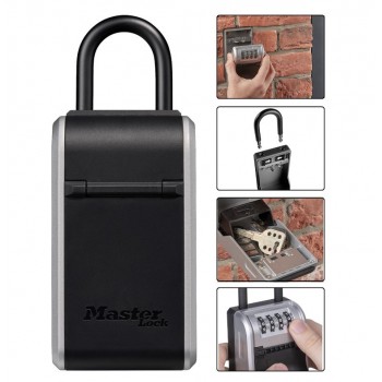 MASTER LOCK Key case with combination lock and removable shackle