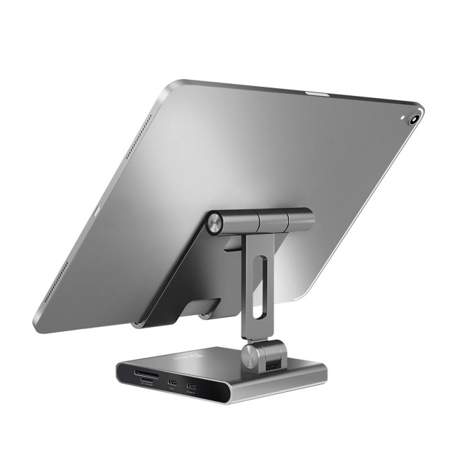 j5create JTS224 Multi-Angle Stand with Docking Station for iPad Pro 