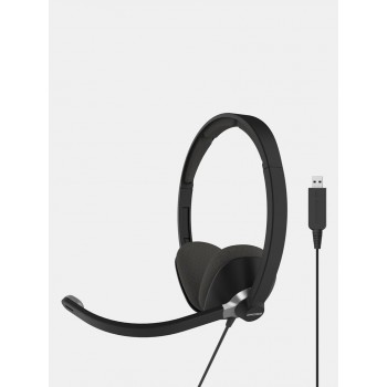 Koss CS300 USB Headphones Wired Head-band Office/Call center USB Type-A Black