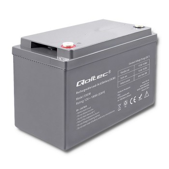 Qoltec 53038 AGM battery | 12V | 100Ah | max 1200A
