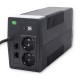 Qoltec 53978 Uninterruptible Power Supply | Monolith | 650VA | 360W | LCD | USB | RJ45