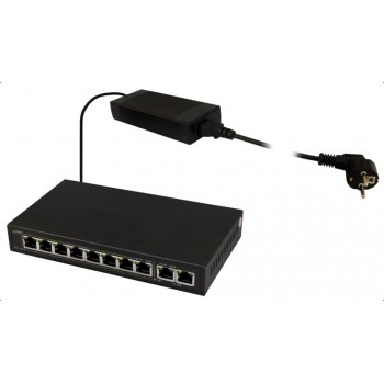 PULSAR SG108 network switch Gigabit Ethernet (10/100/1000) Power over Ethernet (PoE) Black