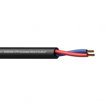 PROCAB CLS215-B2CA/3 Loudspeaker cable - 2 x 1.5 mm2 - 16 AWG - EN50399 CPR Euroclass B2ca-s1b,d0,a1 100 m wooden reel