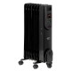 Electric oil heater with remote control CAMRY CR 7812, 7 ribs, 1500 W black
