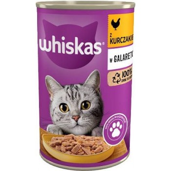 WHISKAS with chicken in jelly - wet cat food - 400g