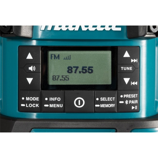 Makita DMR056 radio Portable Analog & digital Black, Blue
