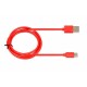 CABLE I-BOX USB 2.0 TYPE C, 2A 1M RED