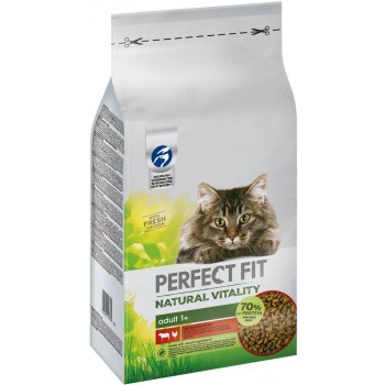 PERFECT FIT Natural Vitality Beef and chicken - dry cat food - 6kg