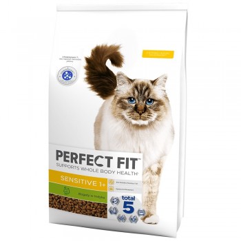 PERFECT FIT Sensitive with turkey - dry cat food - 7kg