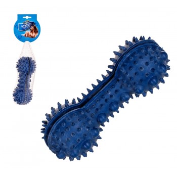 HILTON Spiked Dumbbell 15cm in Flax Rubber - dog toy - 1 piece
