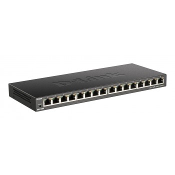 D-Link DGS-1016S Unmanaged Gigabit Ethernet (10/100/1000) Black