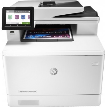 HP Color LaserJet Pro MFP M479fnw, Print, copy, scan, fax, email, Scan to email/PDF 50-sheet uncurled ADF