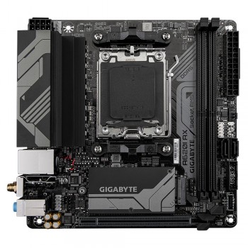 Gigabyte A620I AX 1.0 Processor family AMD Processor socket AM5 DDR5 DIMM Supported hard disk drive interfaces SATA, M.2 Number of SATA connectors 2