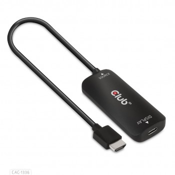 Adapter Club3D CAC-1336 HDMI + Micro USB to USB Type-C 4K120Hz or 8K30Hz M/F Active Adapter