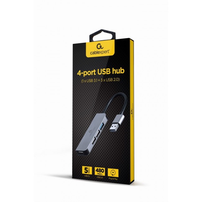 Gembird UHB-U3P1U2P3-01 4-port USB hub (1 x USB 3.1 + 3 x USB 2.0)