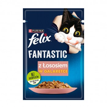 FELIX Fantastic with salmon in jelly - wet food for cats - 85g