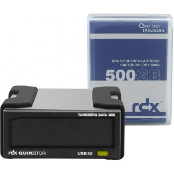 Overland-Tandberg RDX External drive kit with 500GB HDD, USB3+