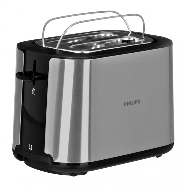 Philips Viva Collection HD2650/90 toaster 2 slice(s) 950 W Black, Stainless steel