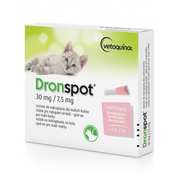 VETOQUINOL Dronspot - deworming drops for cats 0.5-2.5 kg