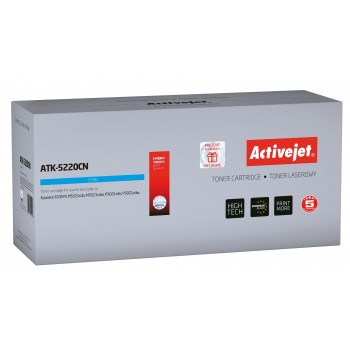 Activejet ATK-5220CN toner for Kyocera printer Kyocera TK-5220C replacement Supreme 1200 pages cyan