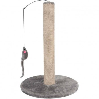 Zolux Cat scratching post with toy - grey